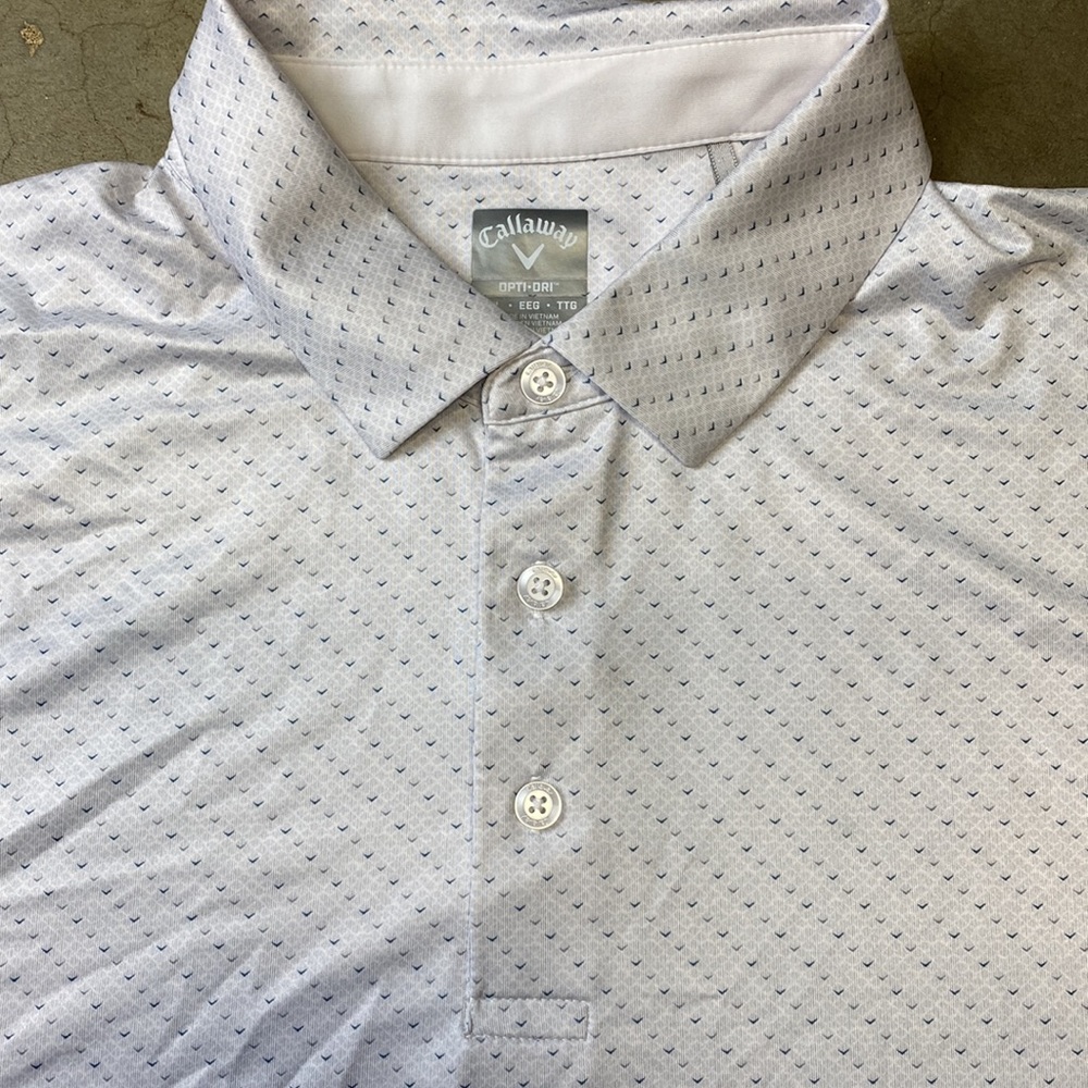 CALLAWAY Opti-Dri Mens Short Sleeve Polo Golf Shirt Tag Size 2XL - Picture 2 of 9